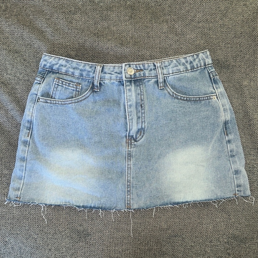 SHEIN Blue Mini Skirt Casual Night Out